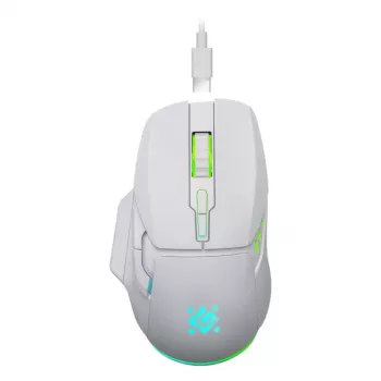 Belaidė pelė DEFENDER Stix GM-009 RF – optinė 3200 DPI, 6 mygtukų, ambidekstrinė, USB RF, maitinama baterija, balta