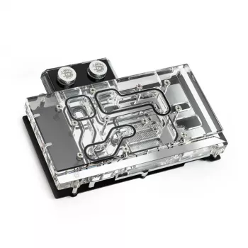Vandens blokas BitsPower Classic VGA BP-VG3070FE — 125×171.4×28.4 mm, 3 kontaktų RGB, juodas/sidabrinis/permatomas