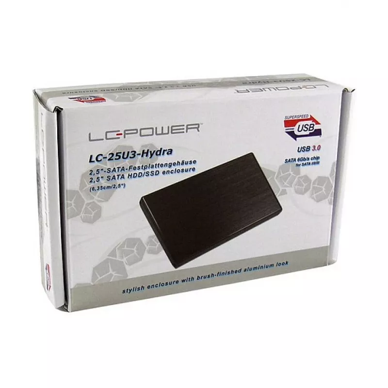 Išorinis HDD korpusas LC-Power LC-25U3-Hydra Black 2.5 colio