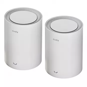Cudy M3600 Dual-Band Wi‑Fi 7 tinklo sistema 2882 Mbit/s, 2 vnt. komplektas, 4 vidinės antenos, 3x LAN, 512 MB RAM, 2 GHz procesorius