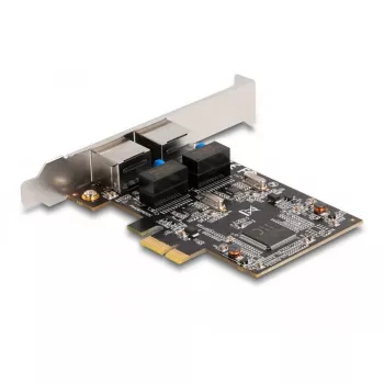 Delock PCI Express x1 kortelė su 2 x RJ45 Gigabit LAN RTL8111 (88615)