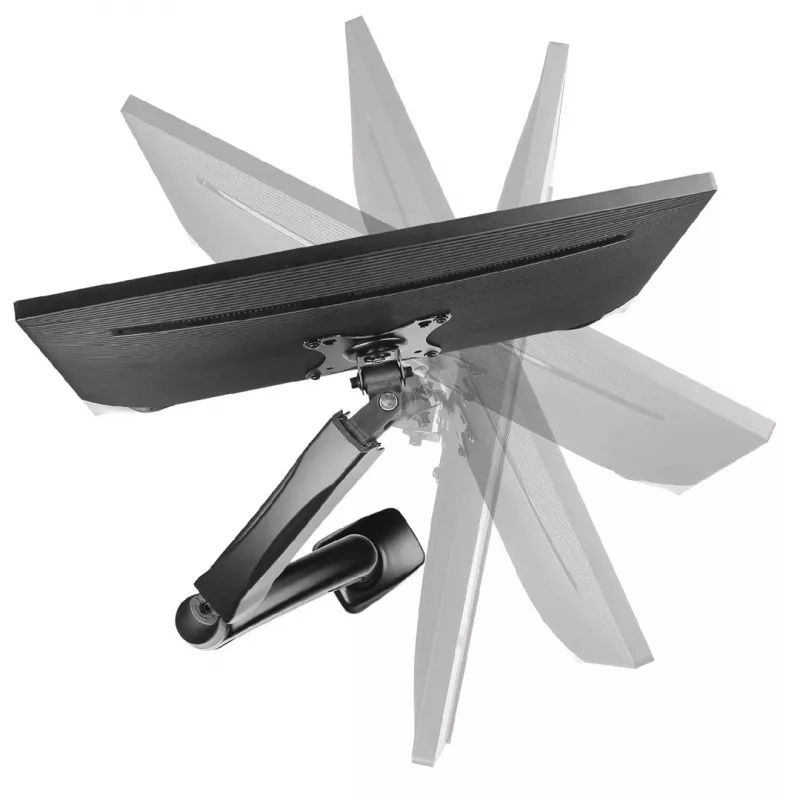 Monitorio laikiklis MONTIS MT014 1 ekranui, stalviršinis, dujinės spyruoklės aukščio reguliavimas, iki 81,3 cm (32 colių), max 8 kg, juodas