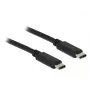 USB laidas DeLOCK 0,5 m USB 2.0 USB-C juodas