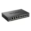 D-Link DES-108 juodas 8 prievadų Fast Ethernet jungiklis