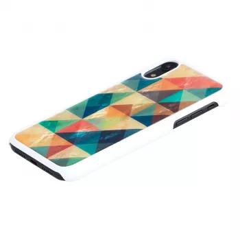 Mobilaus telefono dėklas iKins, skirtas iPhone XR — Mosaic Black apsauginis dangtelis