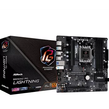 ASRock B650M PG Lightning AM5 Micro-ATX pagrindinė plokštė