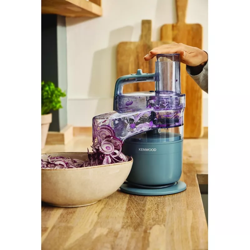 Virtuvinis smulkintuvas Kenwood FDP23.140GY MultiPro Go, kompaktiškas, pilkas