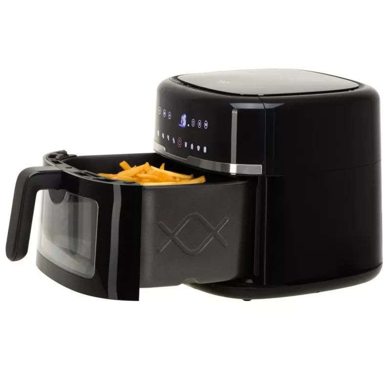 Kepimo indas Adler AD 6318 8 L, 2200 W, LED ekranas, 9 programų, juodas