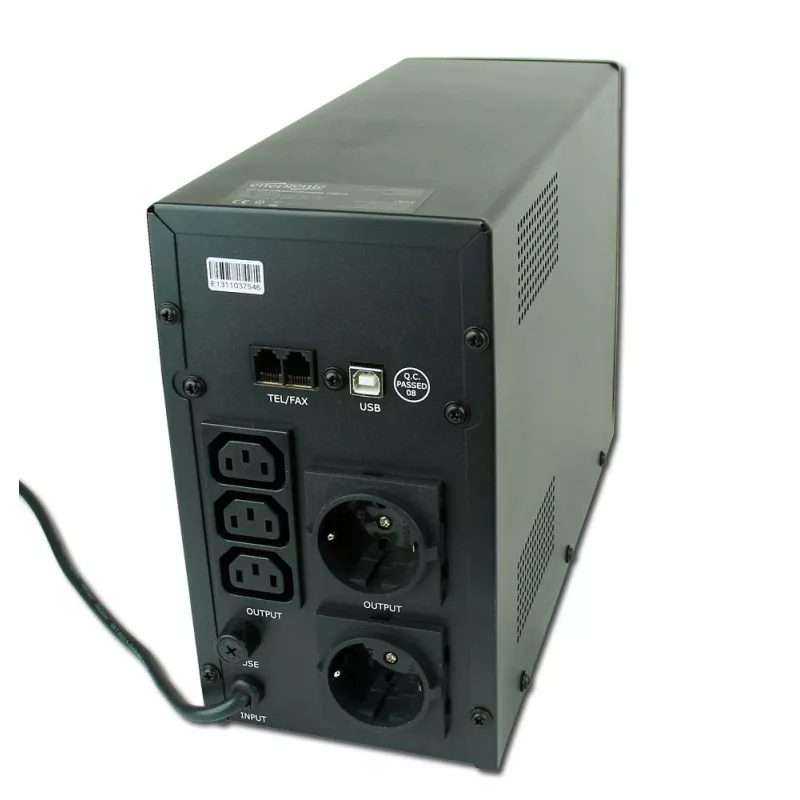 Gembird EG-UPS-033 nepertraukiamo maitinimo šaltinis (UPS) Line-Interactive 1200 VA 720 W 3 AC lizdai