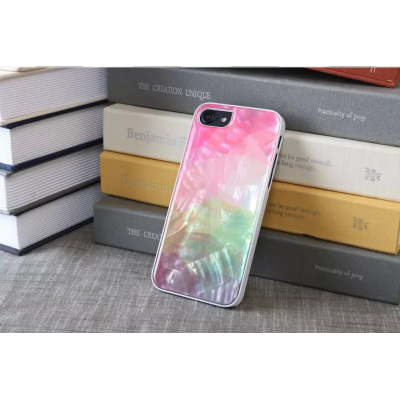 iKins apsauginis dėklas Apple iPhone 8/7 – vandens gėlių raštas, baltas