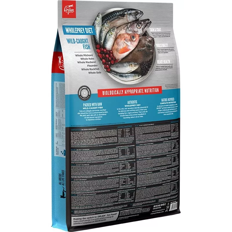 ORIJEN Six Fish Cat – sausas kačių ėdalas, 5,4 kg