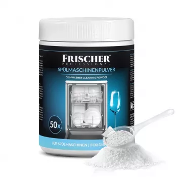 Valymo milteliai indaplovėms FRISCHER FR00122_1000, 1 kg, plastikinėje taroje