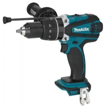 Gręžtuvas Makita DHP458Z be raktelio, 2000 RPM, juodas/mėlynas, 2,3 kg