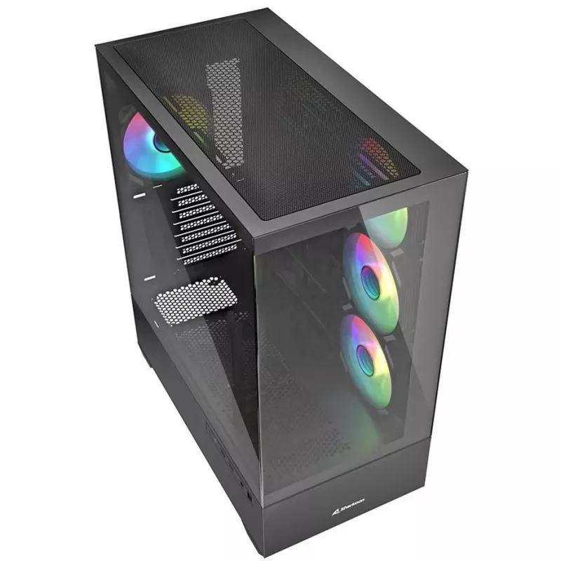 Korpusas PC Sharkoon AK6 RGB, ATX, juodas