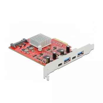 Plėtotės kortelė DeLOCK PCI Express x4 į USB 10 Gbps 2x Type-A 2x Type-C