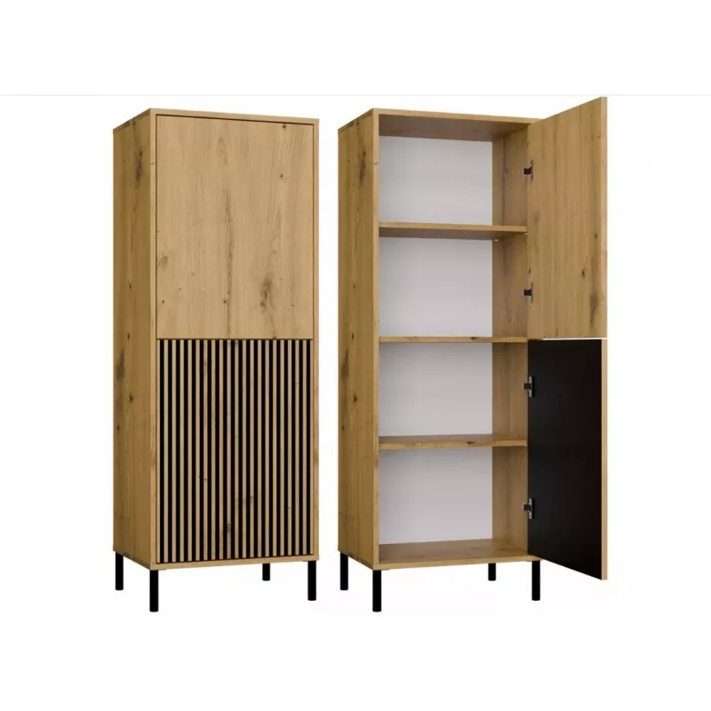 KAMARO 2DK plonas/GŁ ąžuolas ARTISAN DISPLAY CABINET