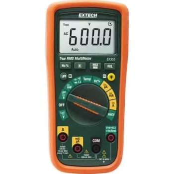 Extech EX355 rankinis multimetras, skaitmeninis, CAT III 600 V, ekranas (skaičiavimai): 6000