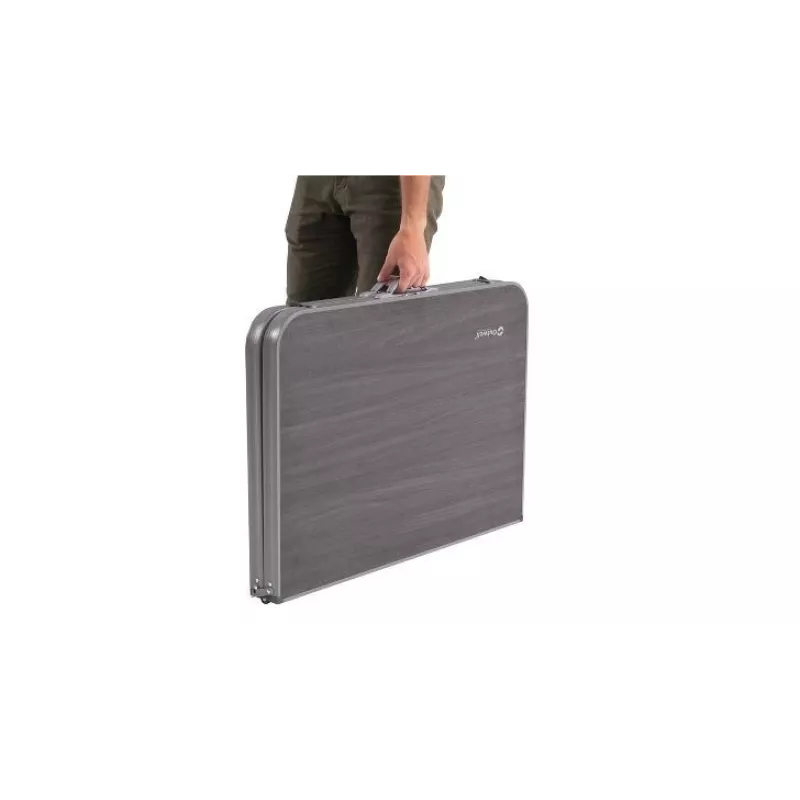 Stalo lauko komplektas Outwell Coledale L – aliumininis rėmas, dervos stalviršis, 800×1200 mm, 8,4 kg, pilka