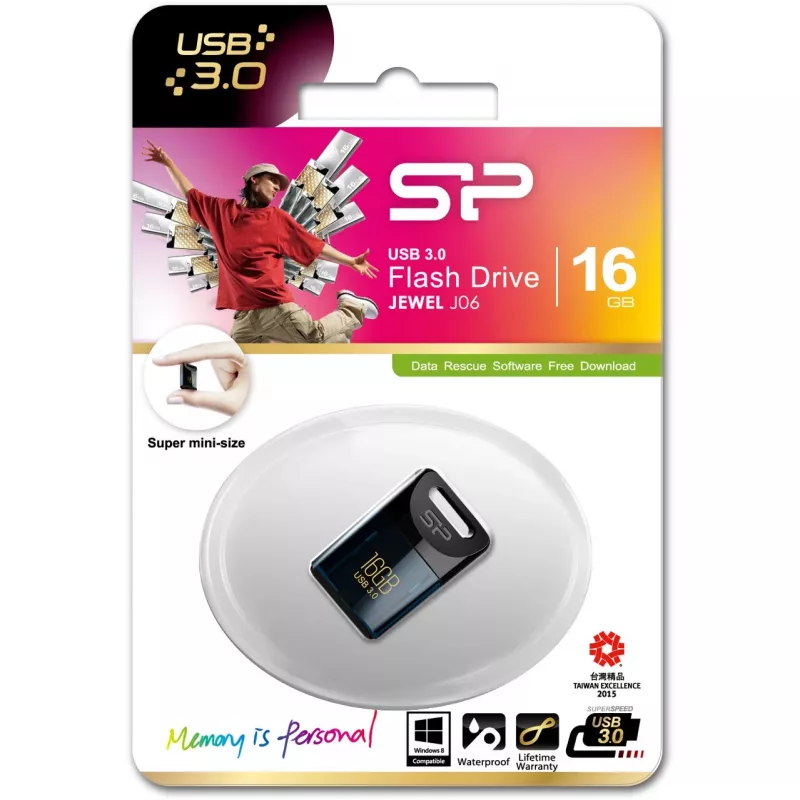 SILICON POWER Jewel J06 – USB atmintukas – 16 GB – USB 3.0 – tamsiai mėlyna