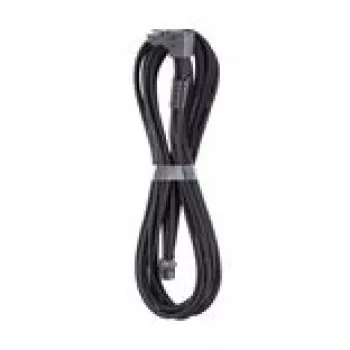 CableMod C-Series Pro ModMesh 12V-2x6 laidas, 90° jungtis, Corsair Type 5 RMx Shift maitinimo šaltiniams - anglies spalva, 65 cm