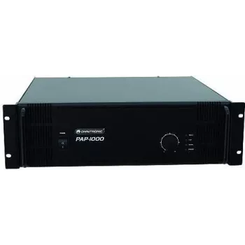 Galios stiprintuvas Omnitronic PAP-1000 — 1000 W PA garsiakalbių stiprintuvas