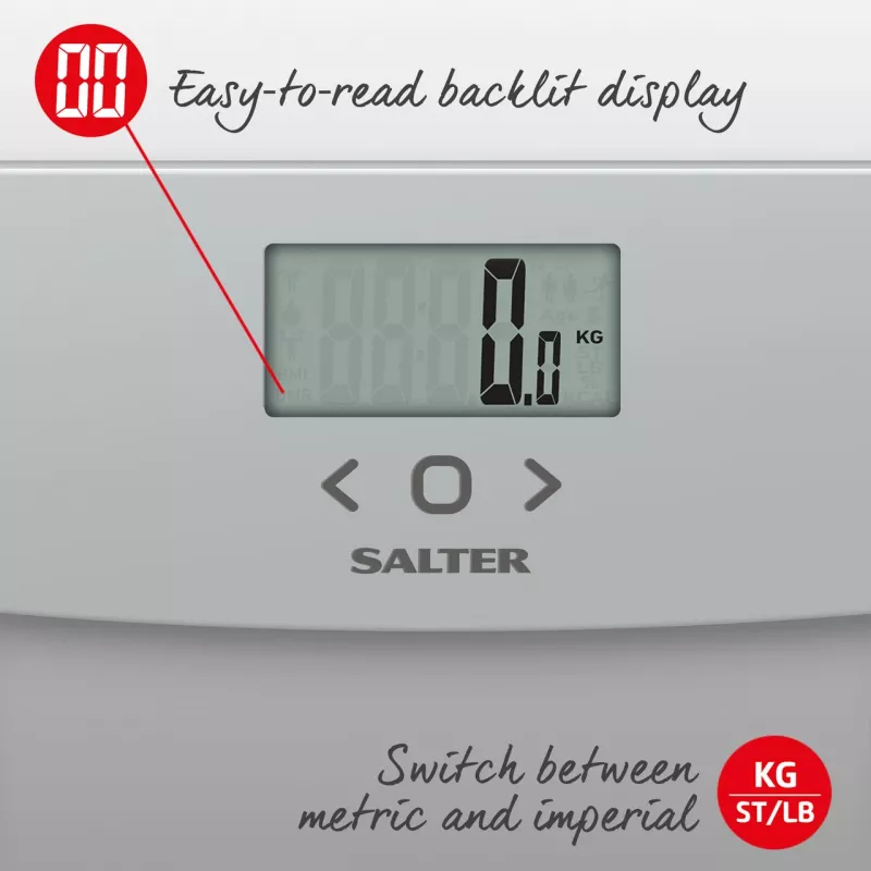 Svarstyklės stiklinės kūno analizės Salter 9182 SV3R