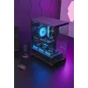 TACENS Mars Gaming MCPRISMA Midi Tower PC korpusas, juodas, grūdintas stiklas, ATX/Micro-ATX/Mini-ITX, 2x3,5 colio + 2x2,5 colio lizdai