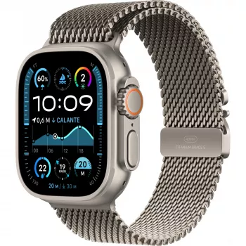 Apple Watch Ultra 2 (Cell) 49mm Natūralus Titaninis Milanese S