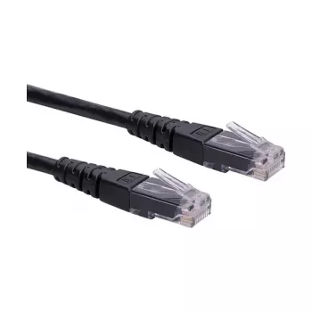 ROLINE Patch Cable Cat.6 Class E UTP juodas 0,3m