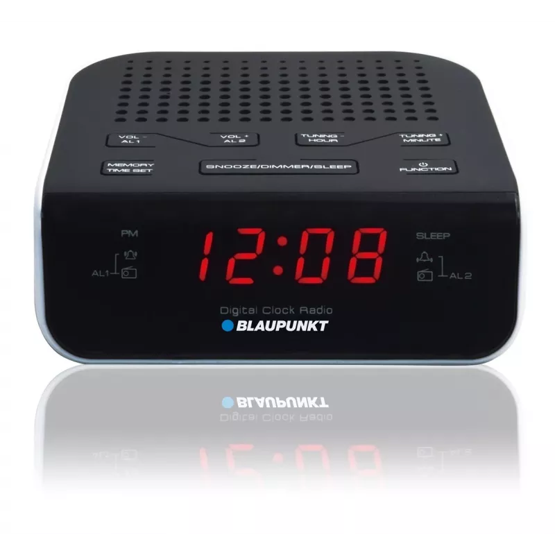 Blaupunkt CR5WH radijo laikrodis Juoda, Balta