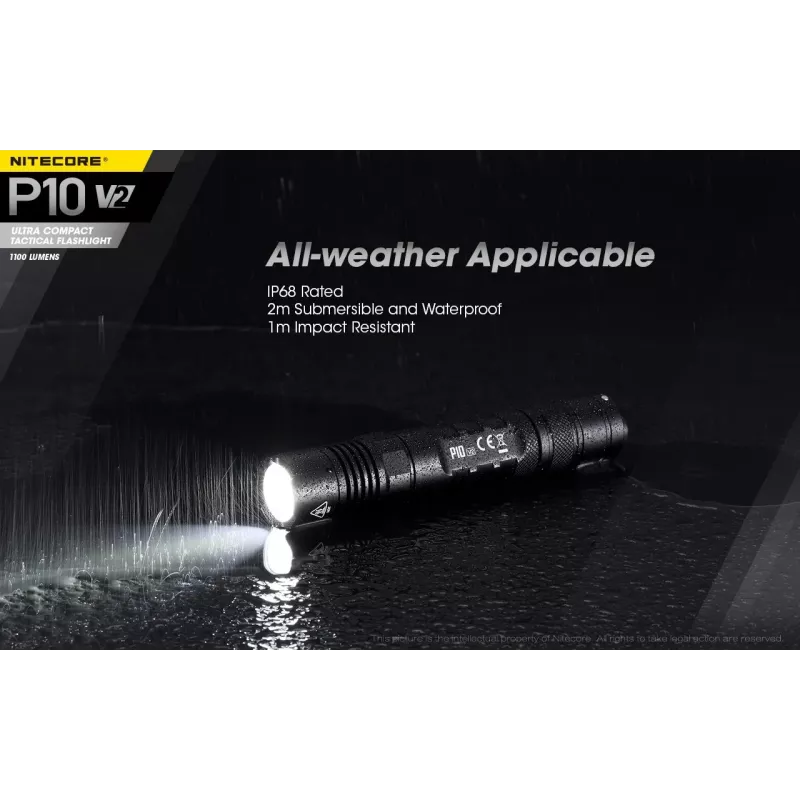 Nitecore P10 V2 žibintuvėlis, Precise serija, 1100 lm