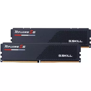 G. Skill Ripjaws S5 64GB (2x 32GB) DDR5 6000MHz dviejų kanalų rinkinys stalinių kompiuterių atmintis, juoda