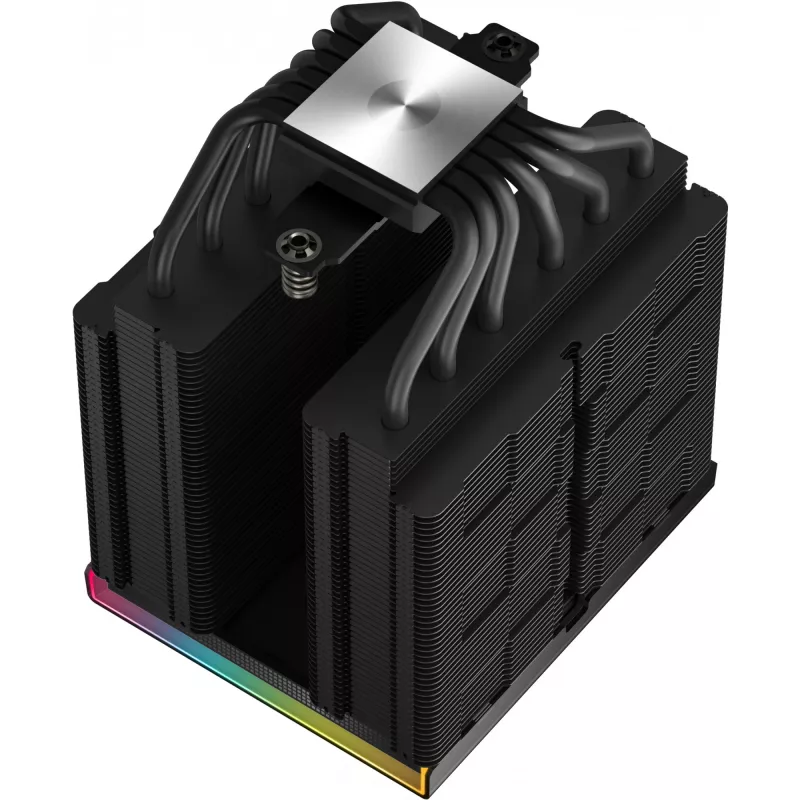 Oro aušintuvas DeepCool AK620 Digital PRO — 120 mm ventiliatorius, 1750 RPM, 25 dB, 12 V, tinka LGA1700/AM5, juodas