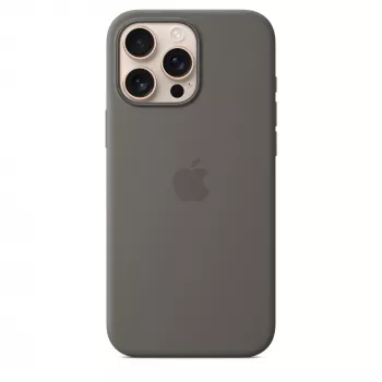 Silicone dėklas su MagSafe, iPhone 16 Pro Max, Stone Gray