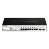 D-Link DGS-1210-08P/E valdomas L2 Gigabit Ethernet (10/100/1000) PoE jungiklis, juodas
