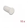 10 vnt. balti šviesolaidinių jungčių apsauginiai gaubtukai DeLOCK 86846 LC/MU 1,25 mm