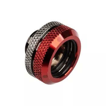 BitsPower Multi-Link Adapter tiesus G1/4 colio vyriškas į 16 mm AD kietąjį vamzdelį, blizganti juoda