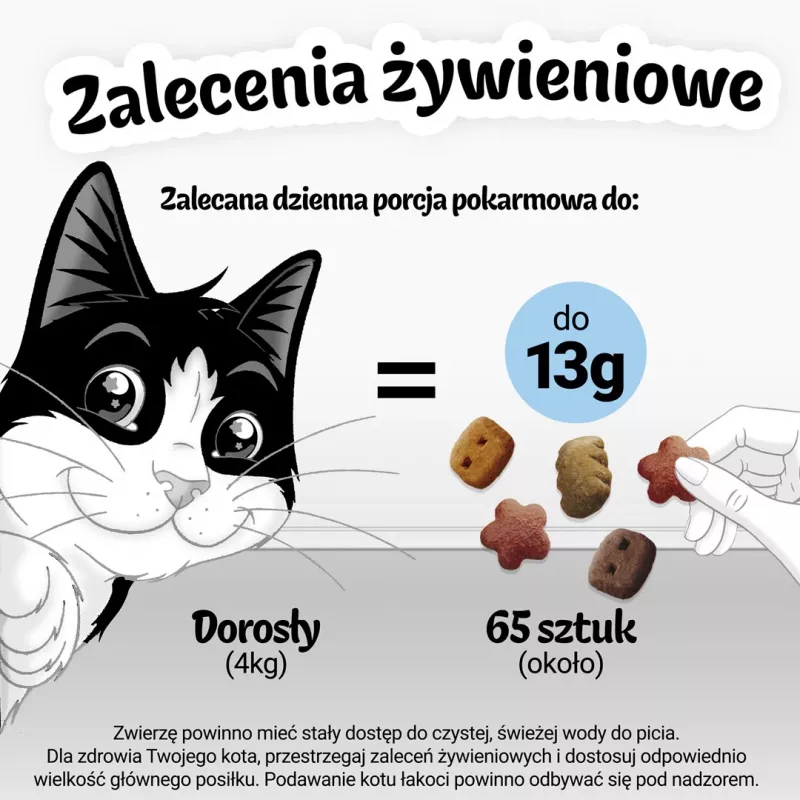 Sausas skanėstas katėms Felix Crispies Jautiena ir Vištiena 45 g