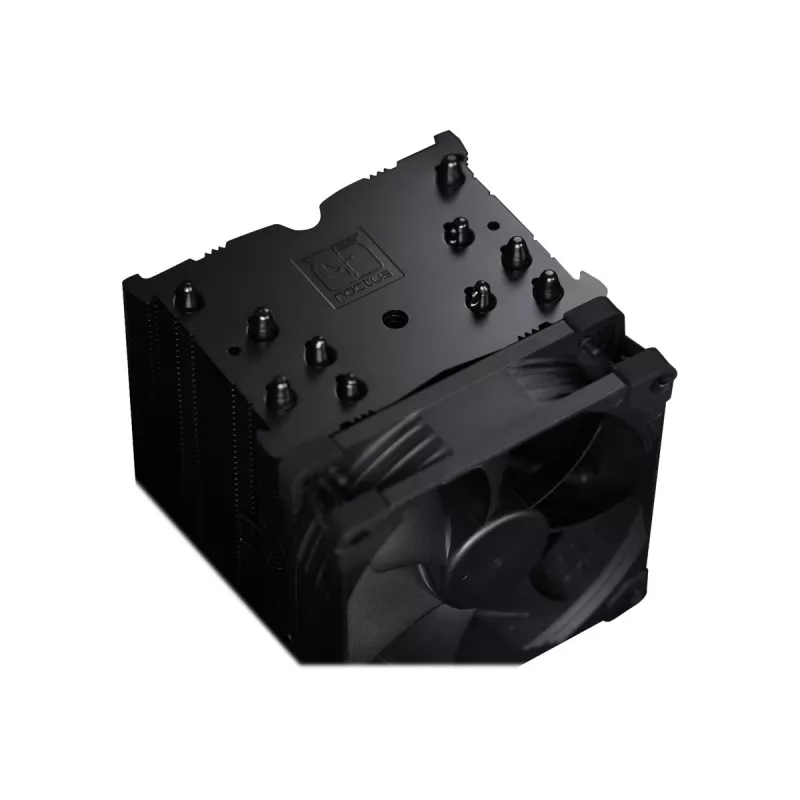 Oro aušintuvas CPU Noctua NH-U9S chromax.black — 92 mm ventiliatorius, 5 šilumos vamzdelių, 12 V, SSO guolis, LGA 2066 suderinamas