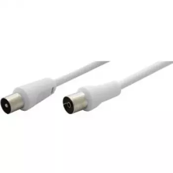 Wentronic Goobay anteninis kabelis, baltas, 15 m – IEC/Coax kištukas IEC/Koax lizdas (11515)