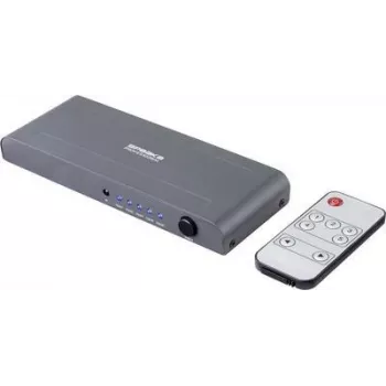 SpeaKa Professional SP-HSW-250 5 prievadų HDMI jungiklis, Ultra HD, 3840 x 2160 pikselių (SP-9097444)