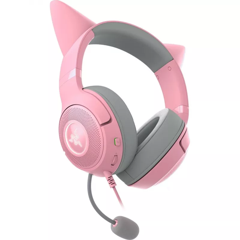 Laidinė ausinė ant galvos Razer RZ04-04730200-R3M1 — uždengiančios ausines, 1,3 m laidas, 353 g, rožinė