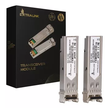 SFP modulis Extralink 1.25Gbps LC/UPC 850nm 550m daugiamodis (2 vnt.)