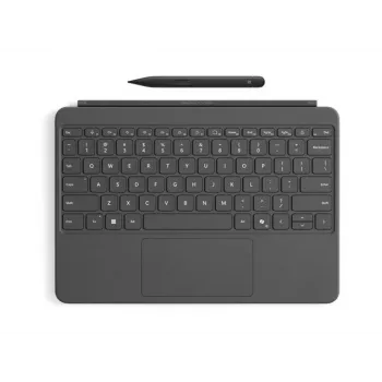 Microsoft Surface Pro 12 colių klaviatūra pilka su mechaniniais jungikliais, jutikliniu kilimėliu ir Surface Slim Pen palaikymu
