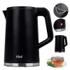 IDEAL virdulys 1,7 l, plieninis korpusas, 1500 W, juodas