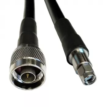 Kabelis LMR-400, 3m ilgio, N-male į RP-SMA-male