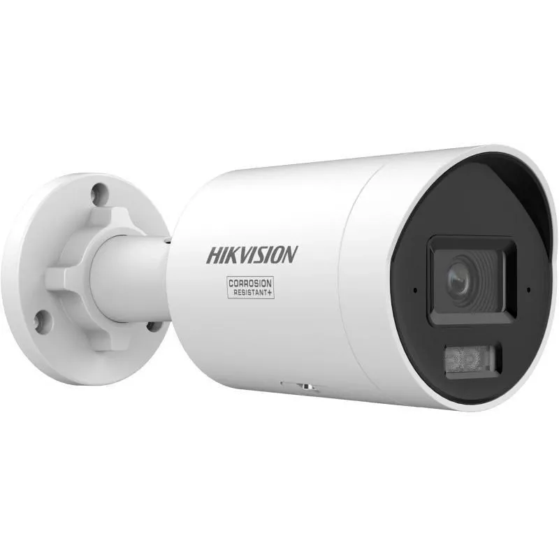 IP kulkos tipo kamera Hikvision Pro Series ColorVu 8 MP Smart Hybrid Light Fixed Mini, 1/1.8 colio CMOS, 108,8°x56,4°, sieninis laikiklis, juoda