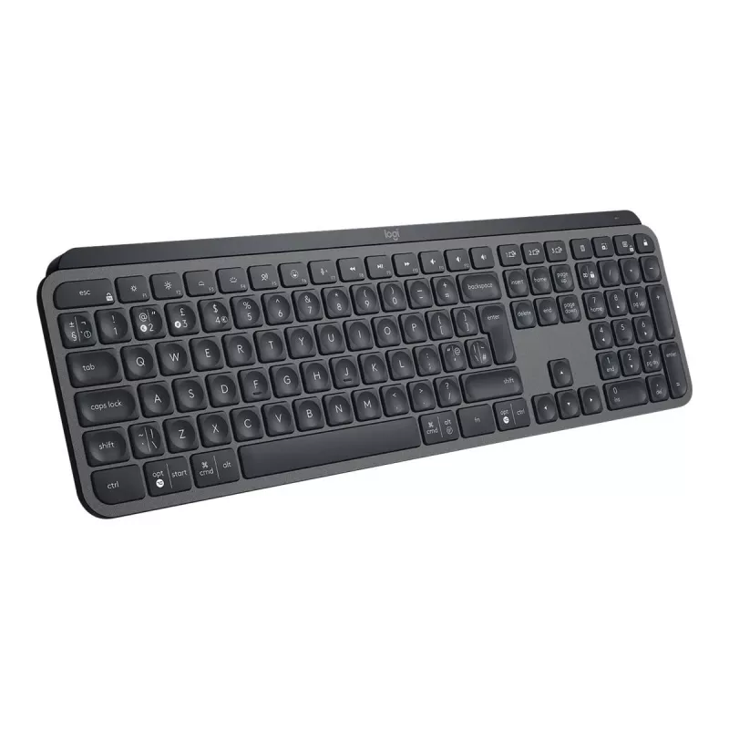 Logitech MX Keys for Business – belaidė klaviatūra su foniniu apšvietimu – Bluetooth, 2,4 GHz – QWERTY – GB – Graphite (920-010250)