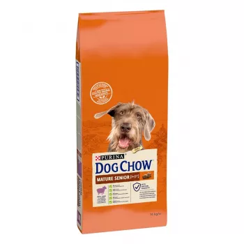 Sausas šunų ėdalas Purina Nestlé Dog Chow Mature Senior su ėriena 14 kg, 24% baltymų, 10% riebalų