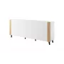 FARO komoda 200x42x82 baltas matinis + ąžuolas craft